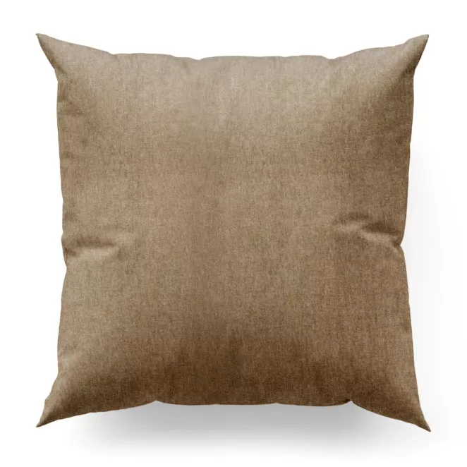 Poszewka na wymiar beżowa z tkaniny o szenilowej strukturze