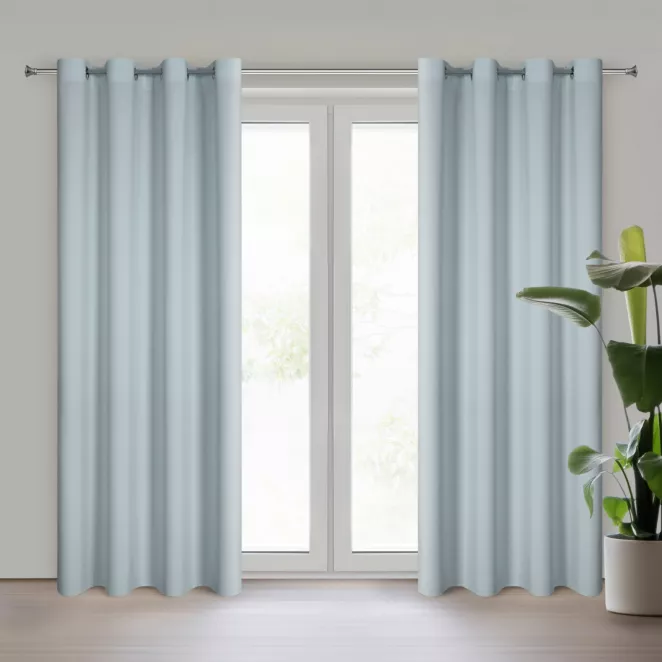 Zasłona platynowa z matowej gładkiej tkaniny 140x250 cm przelotka RITA Eurofirany
