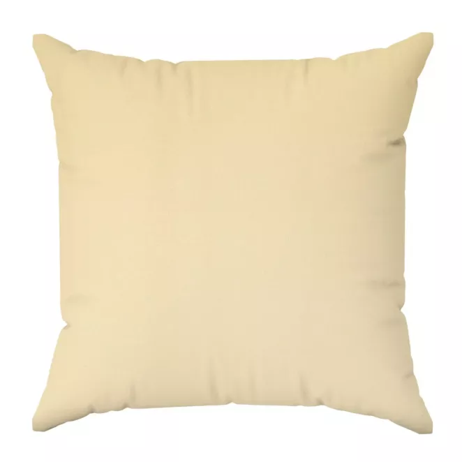 Poszewka szyta kremowa z miękkiej tkaniny o welurowej strukturze