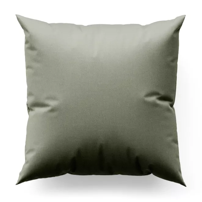 Poszewka na wymiar jasnosrebrna z gładkiej tkaniny typu dimout