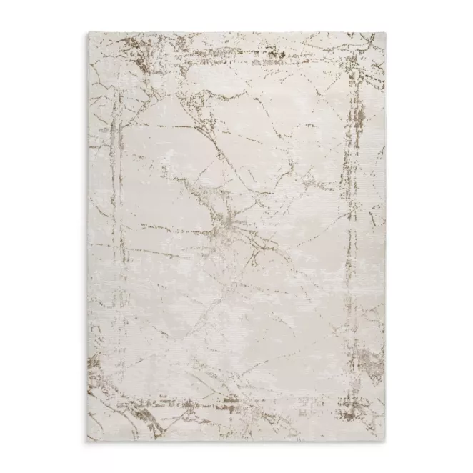 Dywan 120x170 cm jasnoszary, beżowy zdobiony abstrakcyjnym wzorem ASIA 2 Eurofirany