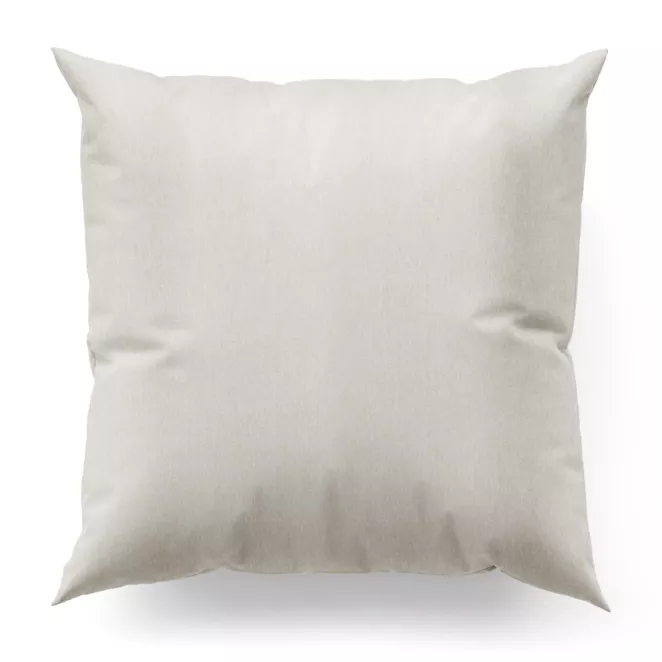 Poszewka na wymiar platynowa z tkaniny o szenilowej strukturze