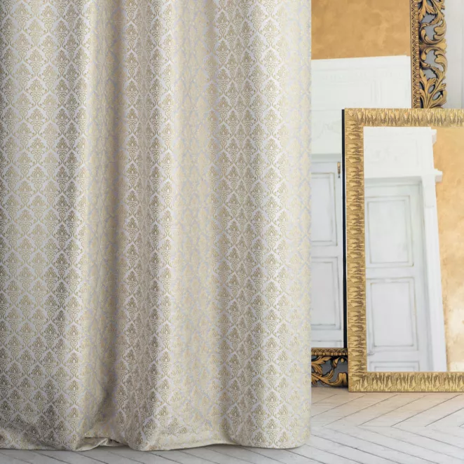 Tkanina zasłonowa z welwetu zdobiona ornamentem Eurofirany