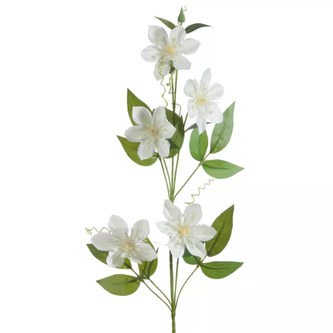 Sztuczny kwiat dekoracyjny POWOJNIK PNĄCZE amarantowy Eurofirany