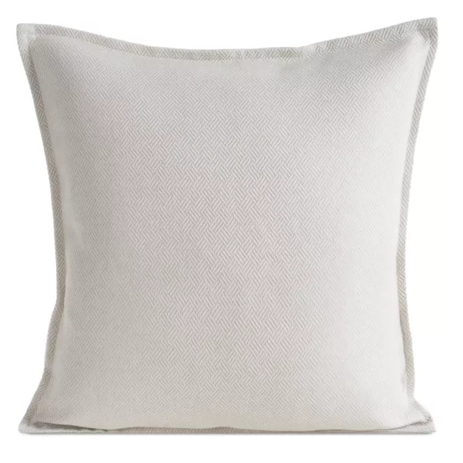 Poszewka na poduszkę 45x45 cm czarna z żakardowej tkaniny z drobnym wzorem LUNA Eurofirany