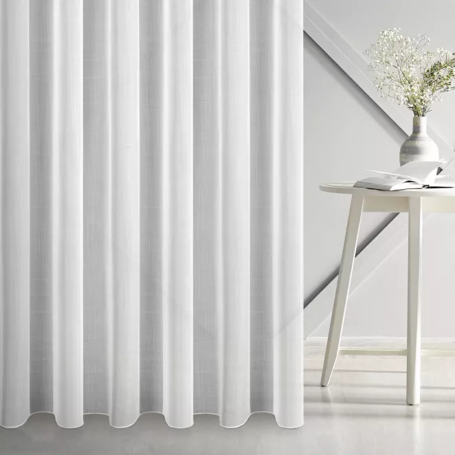 Firana szyta na taśmie fala kremowa foto-katalityczna tkanina, oczyszczająca powietrze z substancji szkodliwych