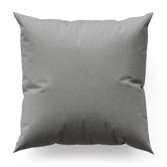 Poszewka na wymiar szara o naturalnym charakterze, z widocznym, ozdobnym splotem