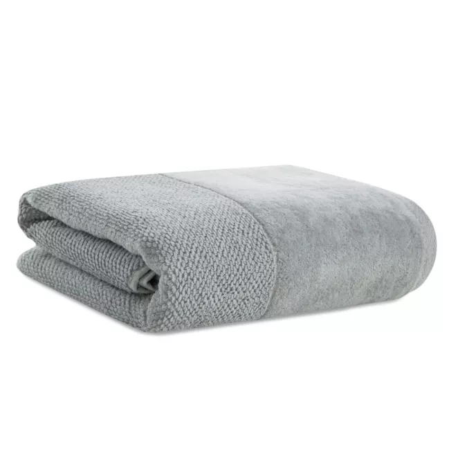Ręcznik do rąk 30x50 cm bawełniany kolor srebrny z welwetową bordiurą 550 g/m2 ARIA Eurofirany