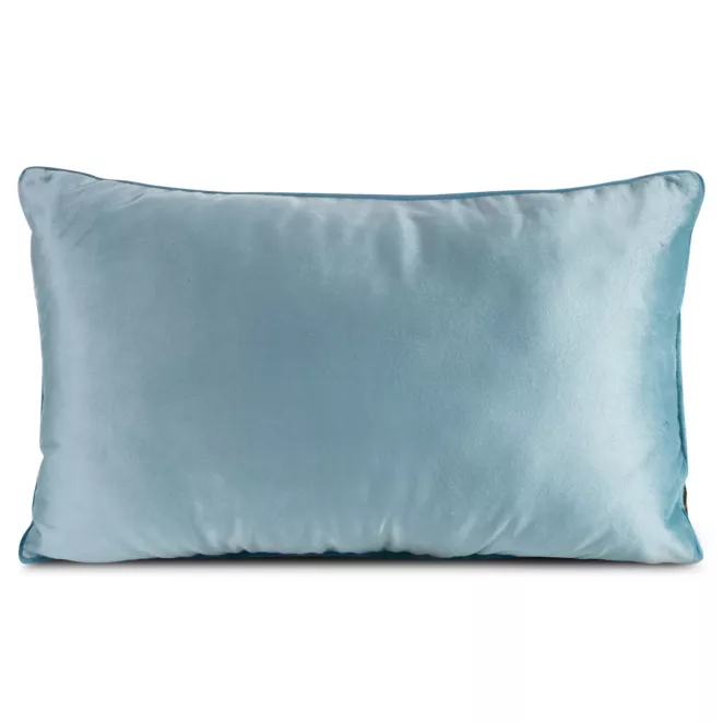 Poduszka 30 x 50 cm welwetowa morska z kontrastującą lamówką GAJA 3 Eurofirany