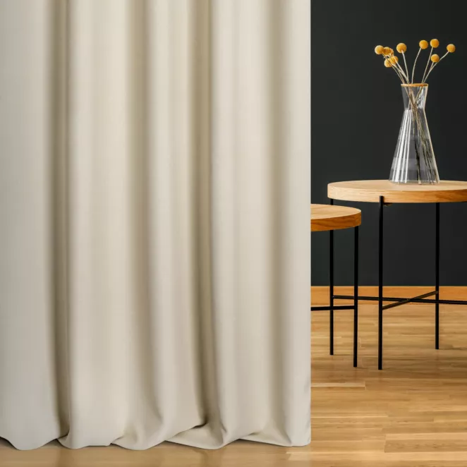 Tkanina zasłonowa zaciemniająca z delikatnym efektem melanżu Eurofirany