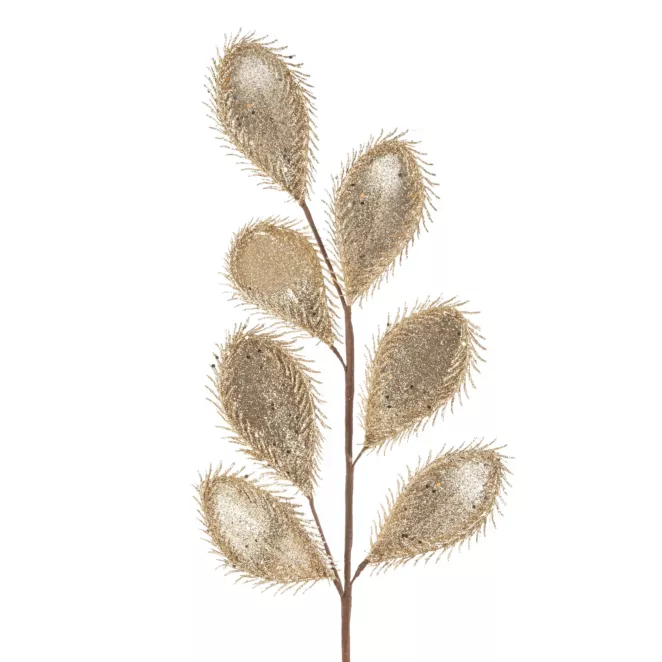 Świąteczna gałązka z lśniącymi akcentami Eurofirany