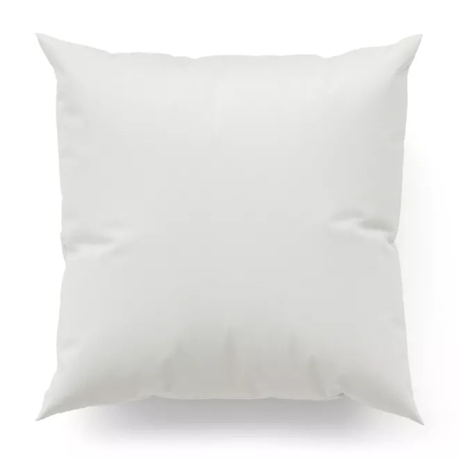 Poszewka szyta biała z szenilowej tkaniny