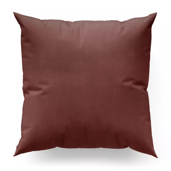 Poszewka szyta ciemnoróżowa z miękkiej tkaniny welwetowej