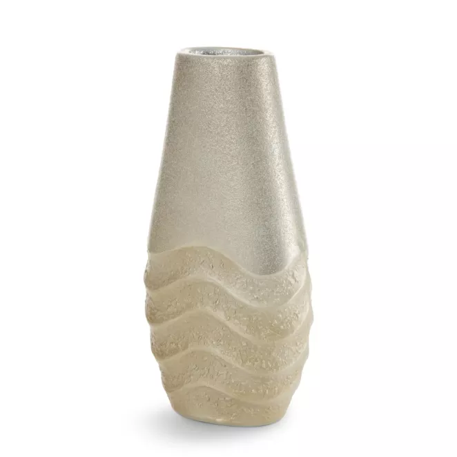 Wazon dekoracyjny SANI zdobiona falistym wzorem Eurofirany