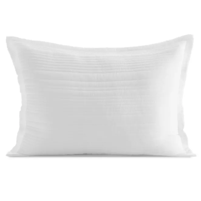 Poszewka na poduszkę 50x70 cm z wypukłym wzorem pikowana metodą tradycyjną biała TARA EUROFIRANY PREMIUM