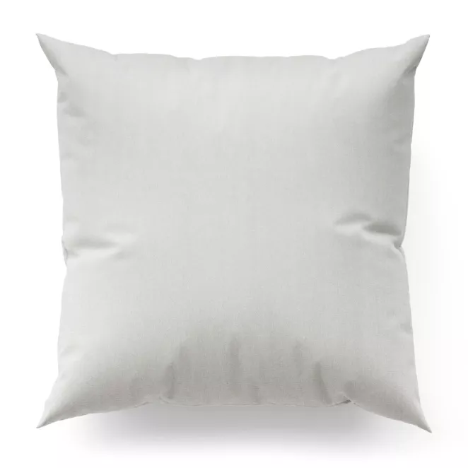 Poszewka na wymiar srebrna z tkaniny strukturalnej z delikatnym połyskiem