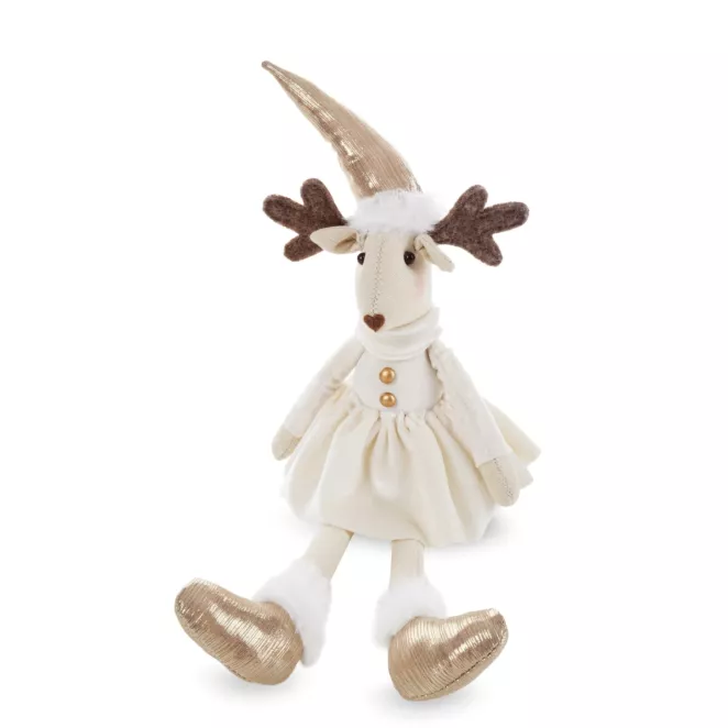 Figurka dekoracyjna  świąteczna urocza siedząca SARENKA Eurofirany