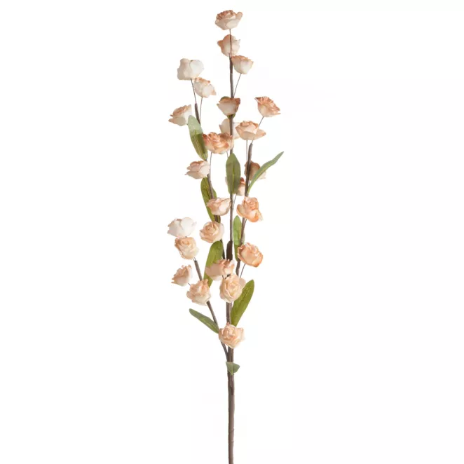 Kwiat sztuczny jasnopomarańczowy z plastycznej pianki foamiran 90 cm Eurofirany