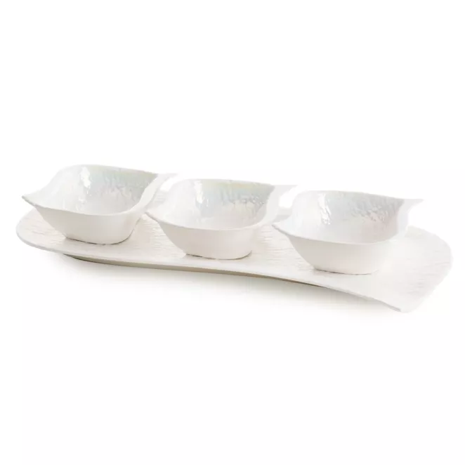 Zestaw trzech miseczek z paterką NINA Eurofirany