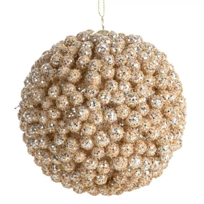 Dekoracyjna bombka choinkowa zdobiona wypukłym wzorem Eurofirany