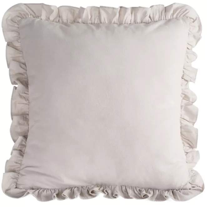 Poszewka na poduszkę 45x45 cm bawełniana z ozdobną falbanką Eurofirany
