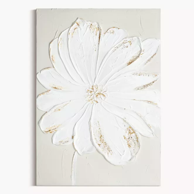 Obraz kwiat ręcznie malowany na płótnie Eurofirany