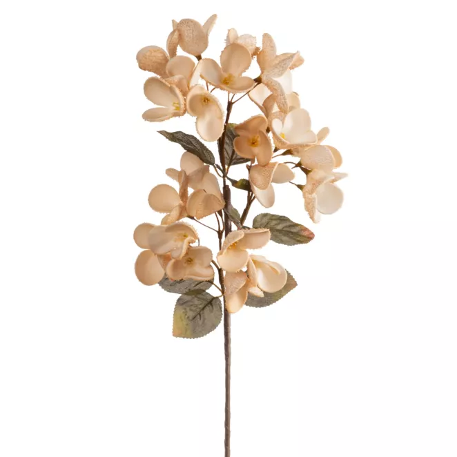 Kwiat sztuczny jasnobeżowy z plastycznej pianki foamiran 70 cm Eurofirany