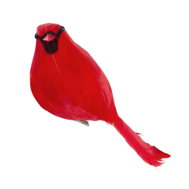 Dekoracyjna ozdoba PTAK z piórami Eurofirany