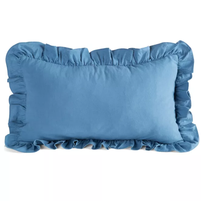 Poszewka na poduszkę 30x50 cm bawełniana z ozdobną falbanką Eurofirany