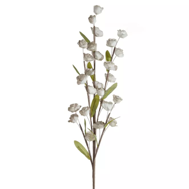 Kwiat sztuczny ciemnobrązowy z plastycznej pianki foamiran 90 cm Eurofirany