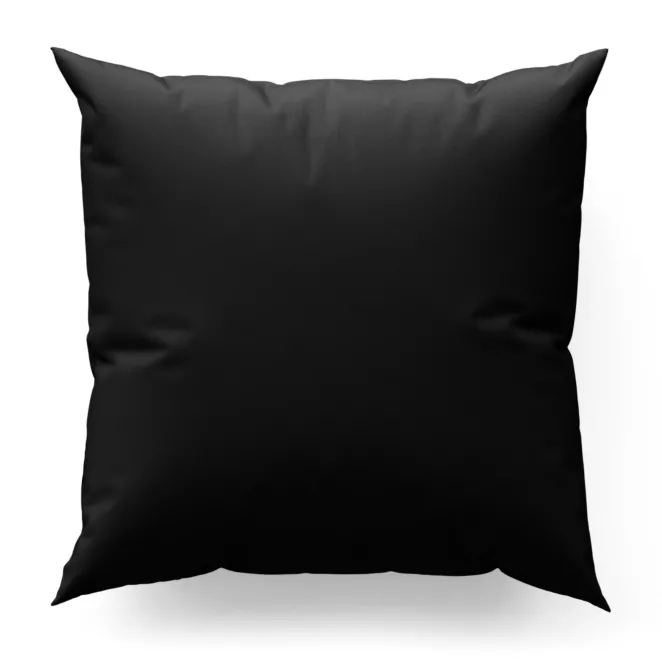 Poszewka szyta czarna z gładkiej, zaciemniającej tkaniny z wyraźnym splotem