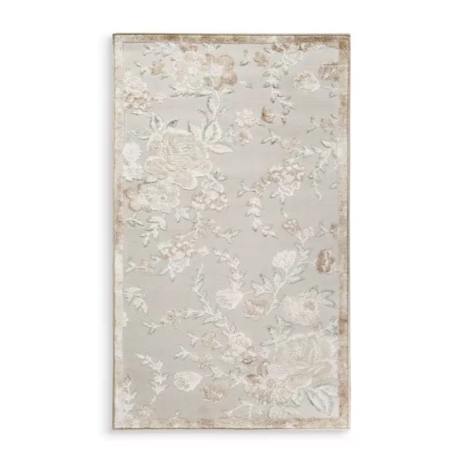 Dywan 60x100 cm beżowo, kremowy z wzorem roślinnym IMPRESIVE 2  Eurofirany