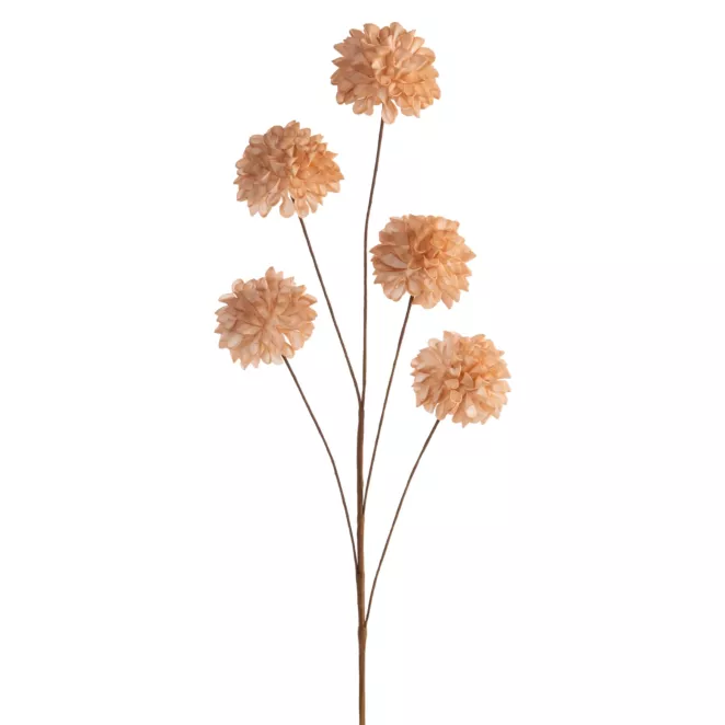 Kwiat sztuczny jasnobrązowy z plastycznej pianki foamiran 80 cm Eurofirany