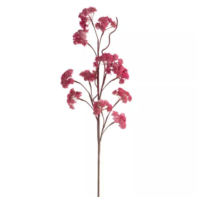 Kwiat sztuczny ciemnoróżowy z plastycznej pianki foamiran 75 cm Eurofirany