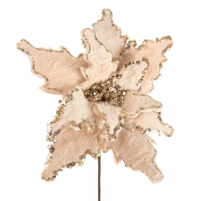 Kwiat świąteczny z futerka Eurofirany