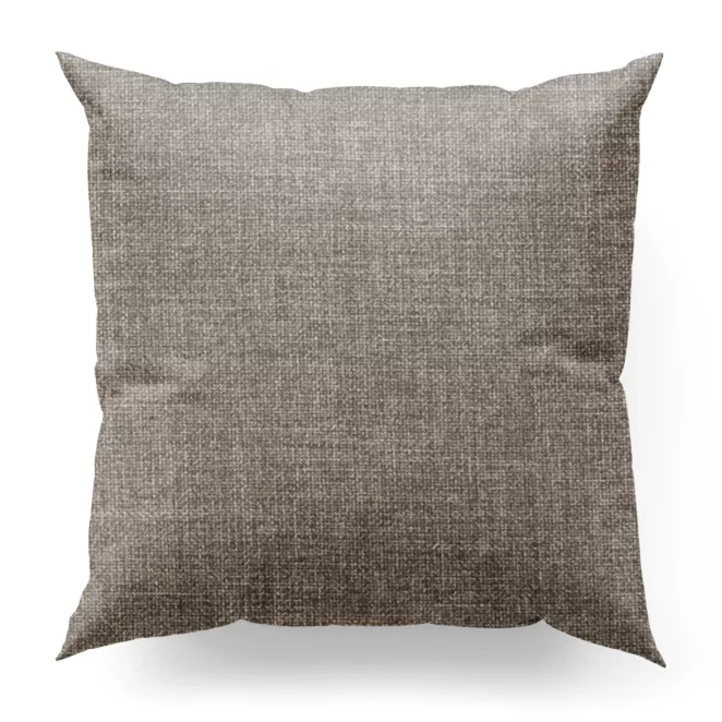 Poszewka szyta beżowa z tkaniny o grubym splocie