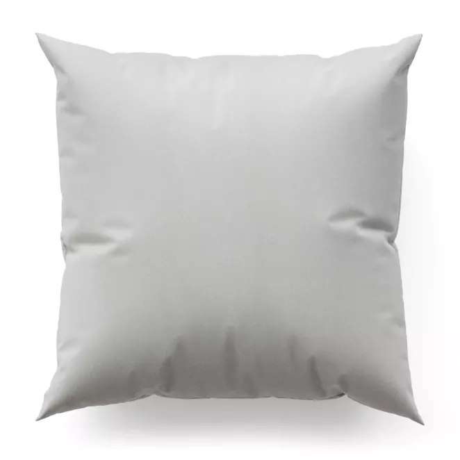 Poszewka szyta kremowa z gładkiej tkaniny obiciowej