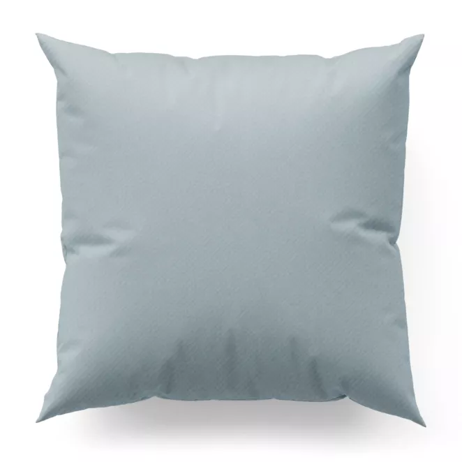 Poszewka szyta jasnoniebieska z gładkiej tkaniny zaciemniającej typu dimout