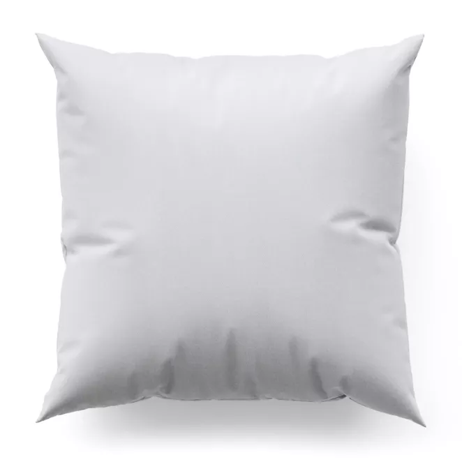 Poszewka szyta jasnokremowa z miękkiej tkaniny o naturalnym splocie w stylu ekologicznym