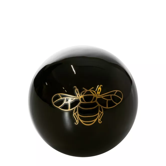 Kula ceramiczna z nadrukiem złotej pszczoły