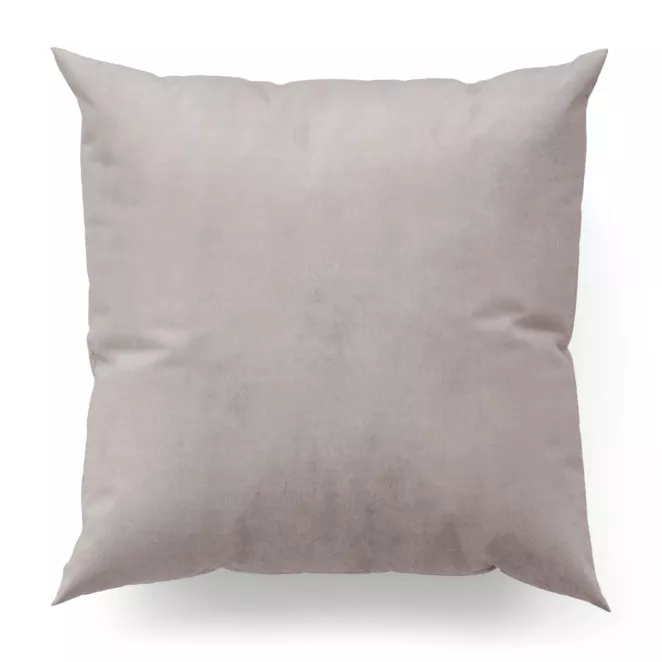 Poszewka na wymiar ENYA stalowa z miękkiej półmatowej tkaniny welwetowej