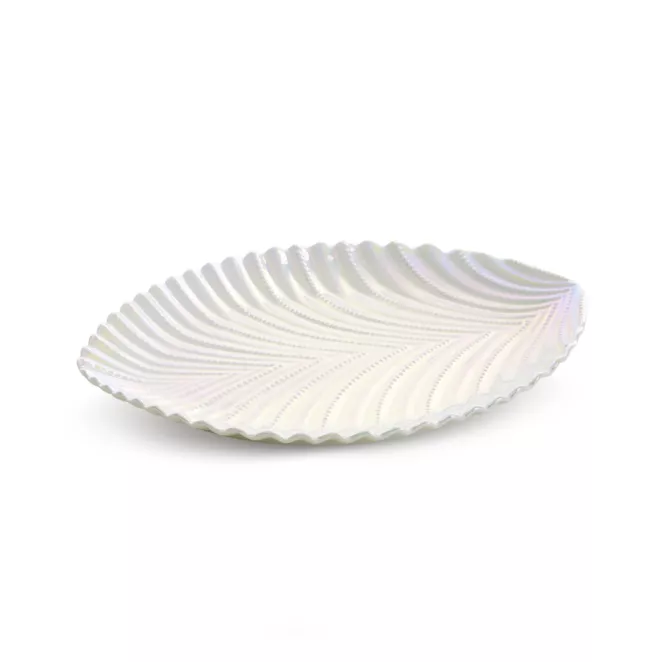 Patera dekoracyjna o perłowym odcieniu NELA Eurofirany