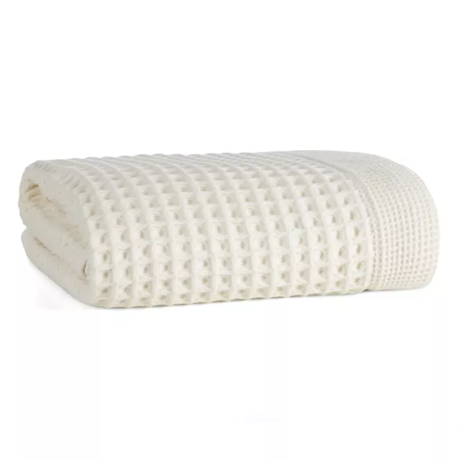 Ręcznik kąpielowy 70x140 cm bawełniany kolor kremowy o charakterystycznej gofrowej strukturze 400 g/m2 MELO Eurofirany