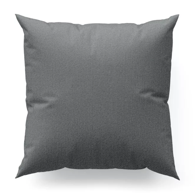 Poszewka na wymiar grafitowa z tkaniny z jodełkowym wzorem geometrycznym