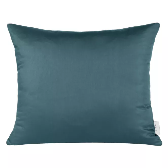 Poszewka na poduszkę 50x70 cm z satyny bawełnianej turkusowa DINA Eurofirany