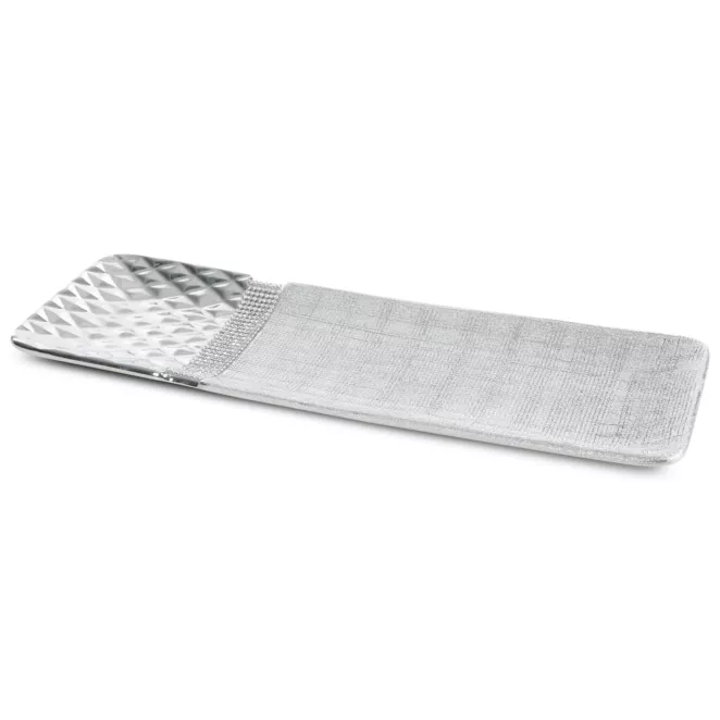 Patera dekoracyjna SOLEN z dodatkiem cyrkonii i wypukłego wzoru Eurofirany