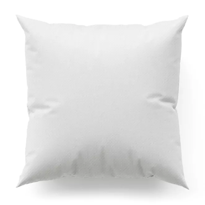 Poszewka szyta biała z gładkiej tkaniny zaciemniającej typu dimout