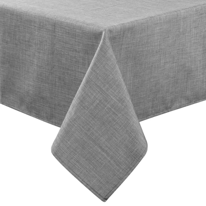 Obrus na stół 140x220 cm srebrny wodoodporny - KATE Eurofirany
