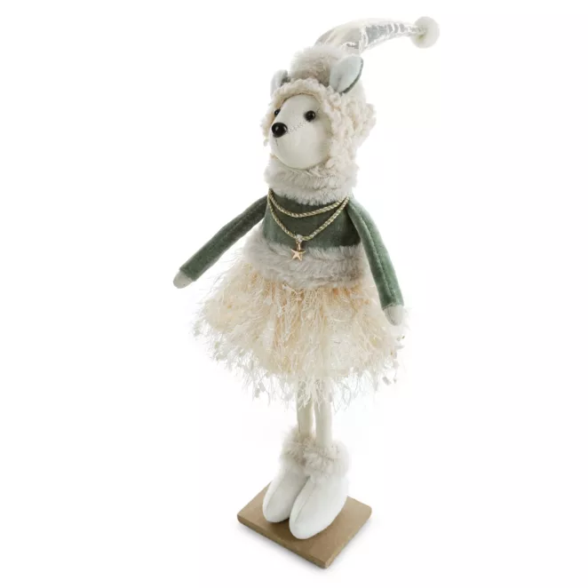 Figurka świąteczna w pastelowych odcieniach Eurofirany