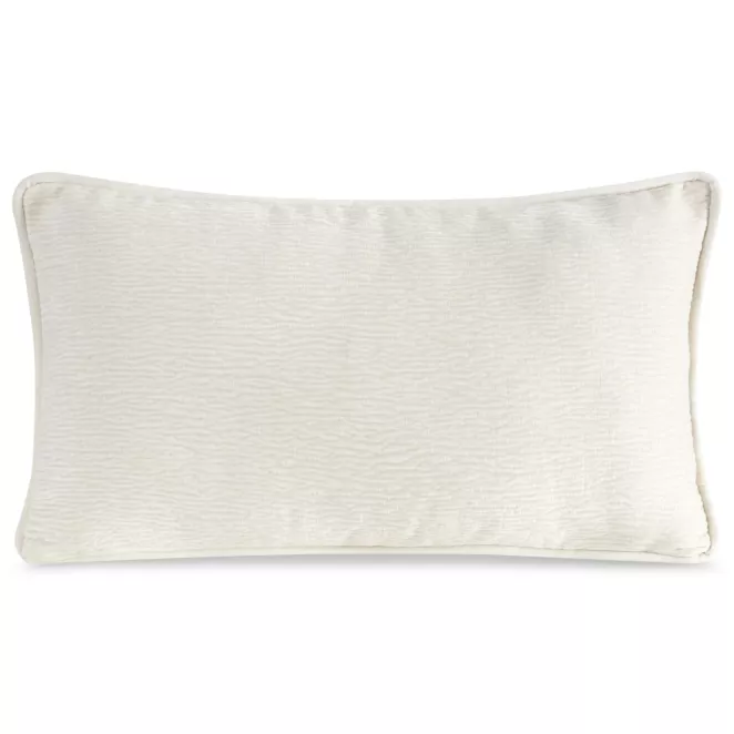 Poszewka na poduszkę 30x50 cm kremowa z szenilowej garbowanej tkaniny ROSI Eurofirany